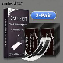 7对装活性炭美白牙贴，深层清洁，口腔护理，美白牙齿，清新口气，适合旅行和居家使用 - 凝膠 - 查看 11