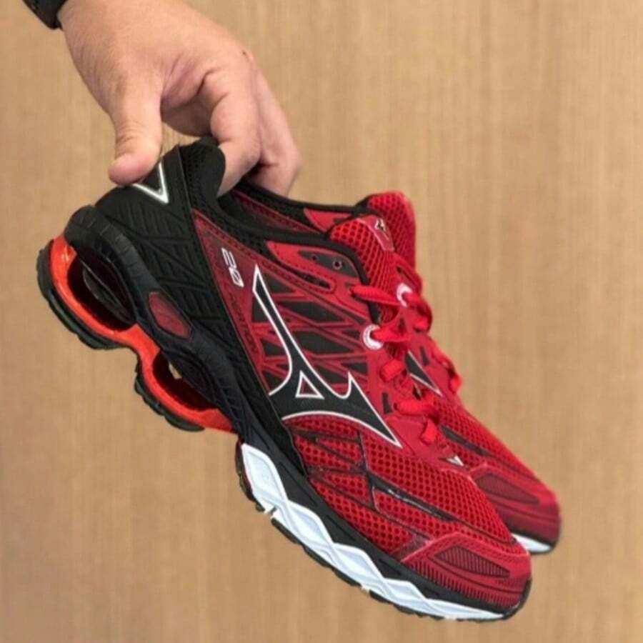 Men's Athletic Shoes For Gym, Wave Creation 20, Lightweight And Comfortable For Walking - Red - View 1