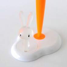 Bunny & Carrot ASG42 - Support à rouleau à pâtisserie design en résine thermoplastique, blanc - Blanc, vert - Voir 4