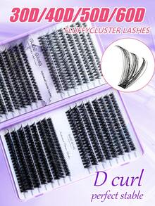 640PCS(30D+40D+50D+60D) DIY Eyelash Extension Kit - Includes False Lashes, Glue, Remover, Tweezers & Brush, Professional & Beginner Friendly, Easy Home Use,Eyelash Starter Kit For Beginners: All-In-One Set With Lashes, Adhesive, Remover & Tools To Apply Easily At Home Like A Pro,Professional Eyelash Extension Kit For Home Use - Multicolor - View 3