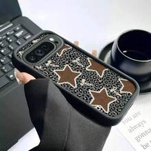 レトロなレオパードプリントデザインの電話ケース、 Pixelモデル10、10 Pro、9、9A、9 Pro、9 Pro XL、8、8 Pro、8A、7、7 Pro、7Aと互換性あり、TPU作るで完全な保護するを提供 - ブラック - チェックする 6