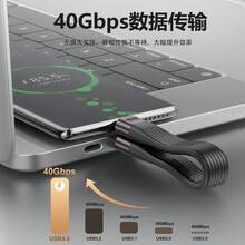 WOWSSYO Type-C Lanyard Data Cable, Supports PD240W Fast Charging, Microfiber Leather, Dual USB-C, Phone Lanyard Keychain, Power Bank, Portable Data Cable - Multicolor - View 5