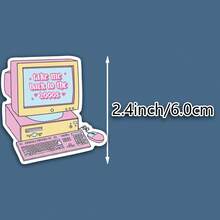 OZLICE Funny Cassette Tape Sticker: Please Be Patient With Me, I'm From The 1900sWater Bottle Sticker, Funny Stickers, Cute Stickers, Laptop Sticker, Stickers, Sticker For Laptop - Light Film - View 3