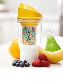 VASO PORTATIL PARA CEREAL/ AMARILLO - Libro único - Ver 1