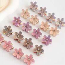Set Of 48 Mini Floral Hair Clips With Crystals/Pearls/Opal Hair Accessories For Children And Adults - Bộ gồm 24 đơn vị - Xem 4