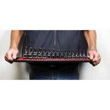 Ernst 8450 Socket Boss Storage Organiser Rail® 3-Rail Twist Lock 18" Red - A - View 5