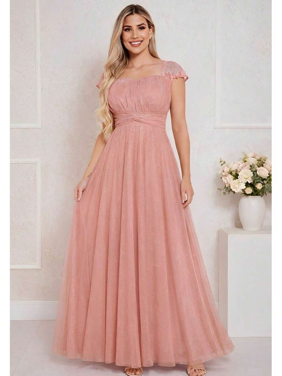 Women Dresses - Màu hồng gỉ - Xem 1