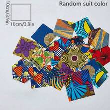 30 miếng vải vuông nhỏ kiểu châu Phi kích thước 3.9*3.9 inch, vải polyester cắt sẵn, nhiều màu sắc, vải may vá thủ công có thể giặt tay, thích hợp cho việc may vá DIY và làm phụ kiện thủ công, nhiều họa tiết khác nhau. - 30 CÁI - Xem 2