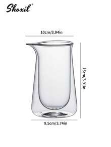 shoxil 1pc Spiral Coffee Filter Cup, Double-Layer Glass Coffee Pot, Heat-Resistant Coffee Pot, Transparent Glass Teapot, Black Teapot, With Extended Filter Cup Rack Suitable For Home, Coffee Corner, Eid Al-Adha, Ramadan - Coffee Pot - View 10