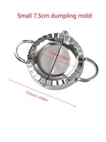 Stainless Steel Dumpling Maker Set, Includes Small, Medium And Large Dumpling Wrappers Molds, Kitchen Gadget For Easy Dumpling Making - Silver - View 11