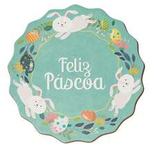 Enfeite de Páscoa Religioso Premium - Pronto para Pendurar na Porta - Variação 2 - Visão 6