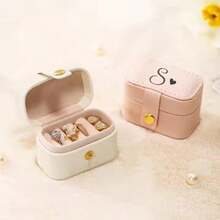 Mini Ring Storage Box, Leather Jewelry Box, Customized Gift, Travel Jewelry Box, Keychain Ring Holder, Bride Bridesmaid Wedding Gift - Multicolor - View 8