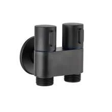 Handheld Toilet Bidet Sprayer Bathroom Handheld Bidet Set Toilet Self-Cleaning Shower Head Onelet Two Outlets Angle Valve Tap Black - Flushing Valve - View 3