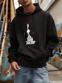 Men Outdoor Hoodies & Sweatshirts - Black - View 1