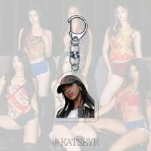 KATSEYE 钥匙扣，Sophia、Lara、Chanelle、Daniela、Yoonchae、Manon，Kpop 粉丝周边商品，新专辑及歌曲，偶像周边，朋友生日礼物，亚克力 2D 钥匙扣，演唱会应援灯周边，情人节礼物，小礼物，收藏品 - 彩色 - 查看 15