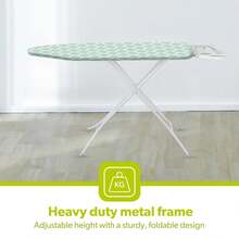 ROYAL Ironing Board Adjustable Height Lightweight & Foldable 96 X 30 CM - Multicolor - View 6