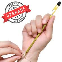 1 chiếc dụng cụ hỗ trợ đeo vòng tay hai đầu, dụng cụ hỗ trợ đeo trang sức đa năng, phù hợp với nhiều loại vòng tay, chiều dài 6,7 inch/17cm. - Dụng cụ hỗ trợ làm vòng tay hai đầu - Xem 12