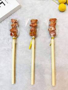3pcs/4pcs Creative BBQ Skewer Shape Ballpoint Pen 0.5mm Pen Refill Cute Simulation Food Pen Novelty Stationery Gift - Barbecue Skewers Ballpoint Pen - View 10