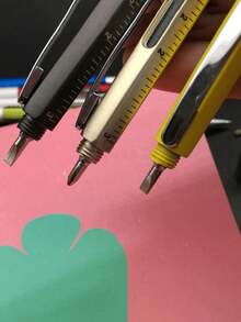 6-In-1 Pocket Genius Pen - A Versatile Device That Includes A Level, A Precise Screwdriver, A Stylus, And A Ruler - Sturdy And Easy To Carry, Ideal For On-The-Go Repairs And Creative Projects - Multicolor - View 8