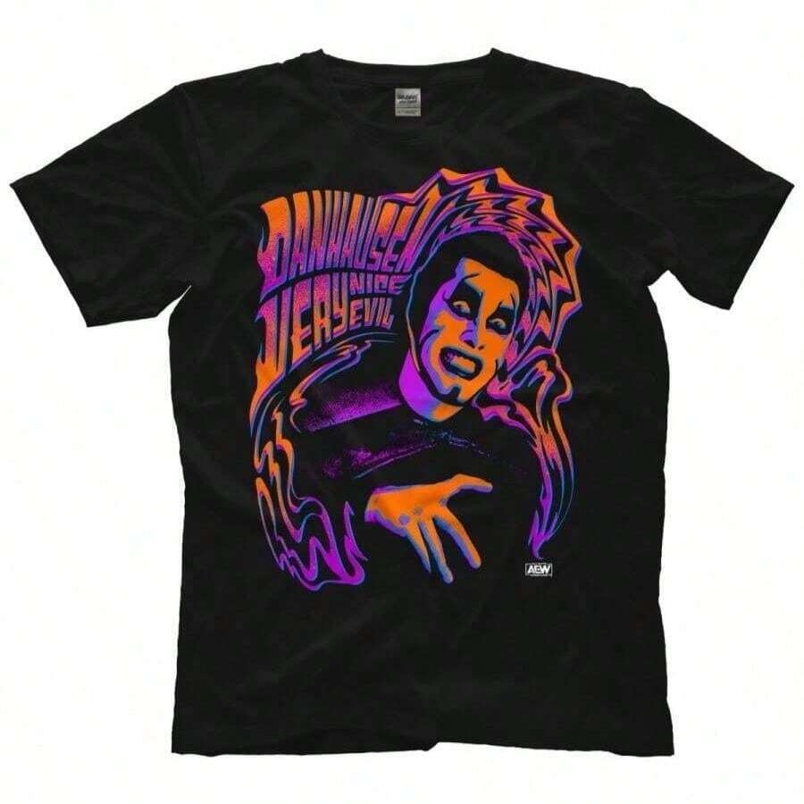 Danhausen - Psychedelichausen AEW Official T-Shirt - Black - View 1