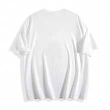 1psc Men's Summer Letter Short Sleeve T-Shirt, Casual Crew Neck, Lightweight Everyday Tee, Comfortable Summer Wear, Multiple Sizes Available - White - View 8