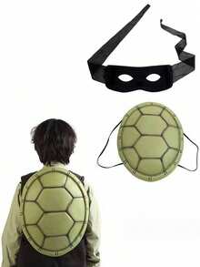 1pc Turtle Shaped Costume, EVA Shell Body, Fun Backpack, Animal Cosplay, Party Decor, Costume Prop: Our Creative Turtle Shell Design Will Make You More Attractive And Outstanding. Suitable For Role-Playing, Performances, Masquerade Balls And Other Activities. - Multicolor - View 13