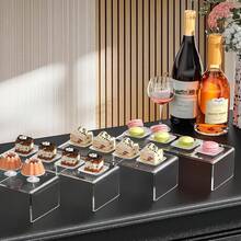 1 Set Acrylic Transparent Cupcake Stand, Acrylic Tiered Dessert Display Rack Suitable For Parties, Weddings, Birthday Celebrations - Clear - View 4