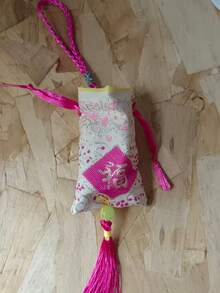 5pcs Handmade Embroidered Fragrance Sachet Bags, Carry Good Luck DIY Sachet Pendant Craft Kit - Multicolor - View 13