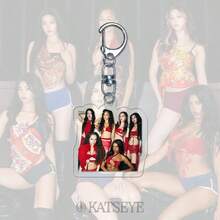 KATSEYE 钥匙扣，Sophia、Lara、Chanelle、Daniela、Yoonchae、Manon，Kpop 粉丝周边商品，新专辑及歌曲，偶像周边，朋友生日礼物，亚克力 2D 钥匙扣，演唱会应援灯周边，情人节礼物，小礼物，收藏品 - 彩色 - 查看 3