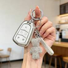 [ Side Diamonds ] 5 Buttons TPU Car Key Case Cover Shell Fob For Cadillac ATS CTS XT5 XT4 - 款式 11 - 查看 2