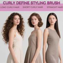 Evercomb Curl Defining Brush For Curly Hair - Detangling &Amp; Styling With Lightweight Ergonomic Nylon Bristles, Enhance Curls, Reduce Frizz\/Breakage For Women (4PcsPink) - ColorA - View 8