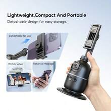 TOKQI AI Facial Tracking 360-Degree Rotating Gimbal Phone Stabilizer, 139cm Extended Tripod, Intelligent Gesture Control Phone Holder, Detachable Design Phone Holder, With Wireless Remote Control, Compatible With IOS And Android, Suitable For Vlog, Video - Multicolor - View 10