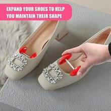 迷你鞋撑，适合宽脚女士，防滑鞋撑，可调节鞋楦 - 彩色 - 查看 4