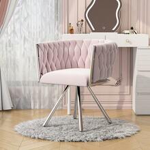 Vanity Stools - Pink + Velvet - View 3