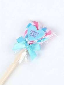 1pc/4pcs/16pcs Cute Heart Lollipop Shape Ballpoint Pen 0.5mm Refill, Sweet Candy Design Novelty Stationery For Girls - Heart-shaped Candy Ballpoint Pen - View 6