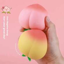 1个桃子造型挤压玩具 - 解压玩具 - 挤压玩具 - 软玩具 - 捏捏乐玩具 - 指尖玩具 - 史迪奇玩具 - 旅行玩具 - 课堂指尖玩具 - 迷你洗澡玩具 - 圣诞文具减压球,生日礼物,完美礼物,赠品,玩具,游戏 - 彩色 - 查看 6