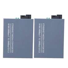 Garosa HTB-GS-03AB Transceptores de Fibra Gigabit + Convertidor óptico Monomodo Monomodo con Chip ASIC Dedicado Enchufe Estadounidense 110V Dispositivos para Redes Transceptores de Red HTB-GS-03AB - como en la foto - Ver 2