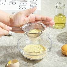 Stainless Steel Fine Mesh Tea Strainer With Handle - Japanese Style Matcha Powder Sifter - Silver - View 4