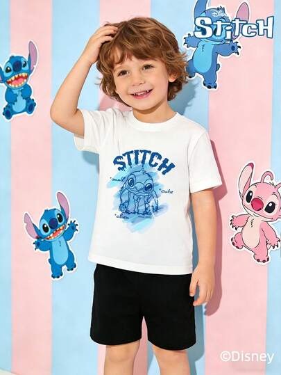  Officially Licensed Stitch | Disney Kids Unisex T-Shirt, Light Luxury & Chic, Ideal For Daily Wear, Sports & Festivals