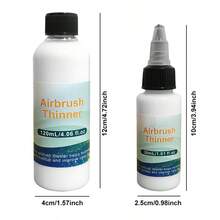 30ml/120ml Airbrush Thinner, Acrylic Paint Art Supplies, Specially Designed For Airbrush, Reduces Viscosity, Improves Fluidity, And Thins Acrylic Paints - A - View 6