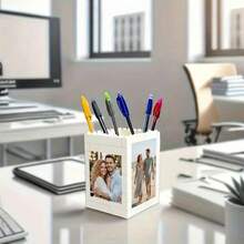 Customizable Photo Pen Holder - Personalized Desk Organizer With Customizable Sides, Pencil Storage And A Memorable Keepsake Gift For Back To School Season - Multicolor - View 9