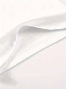 Chic Blue Rose Print Women's T-Shirt - Casual Crew Neck, Short Sleeve, Stretchy Polyester Blend, Machine Washable - Perfect for Summer & everyday Fashion - Weiss - Übersicht 5