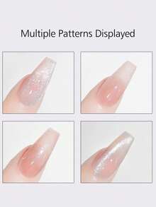 Professional Magnetic 3D Cat Eye Effect Nail Art Wand - Easy-To-Use Manicure Tool For Creating Long-Lasting Holographic & Glitter Gel Designs, Salon & Home DIY Nail Kit Essential With Iron Tool - Black - View 8