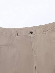 Quần kaki ống đứng dáng rộng thoải mái dành cho nam, phong cách tối giản kiểu Mỹ, đa năng cho việc đi lại hàng ngày. - Màu Khaki - Xem 2