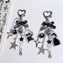 1pc Gojo, Geto, Street Chic Baddie Intricate Niche Design DIY Beaded Keychain, CCD Camera, Luggage Charm, Bag Pendant, Light Asian Style Niche Design Hanging Decor, Personalized Beaded Phone Case Chain, Card/Book Lanyard Pendant, Suitable For Unisex Dolls, Backpack Accessories, Birthday, Holiday, Couples, Gift, Christmas - Multicolor - View 4