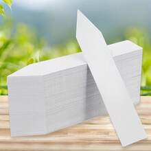 White Plastic Waterproof Plant Labels: Ideal For Nursery Stakes And Pot Markers! - A - View 3