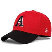 1pc Women's A Letter Embroidered Baseball Cap, Streetwear Fashion Casual Hat For Spring, Autumn, Travel, Beach Vacation - Multicolor - View 12