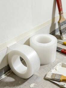 1 Roll 300cm Fiberglass Self-Adhesive Mesh Tape, Wall Crack Repair & Thermal Insulation, 13 Mesh Commercial Grade Seam Tape For Home Decor - A-White - View 10