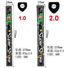 1个全新ZENRGY手枪系列GT1.0/2.0幸运符高尔夫推杆握把 - 黑色 - 查看 2