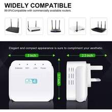 Speednet - Extensor WiFi Speedwave amplificador WiFi de onda de velocidad 2025 señal Wi-Fi de largo alcance repetidor WiFi inalámbrico 10 veces más rápido con puerto Ethernet cobertura de hasta - blanco - Ver 7